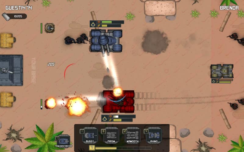 tank battle games free gameplay