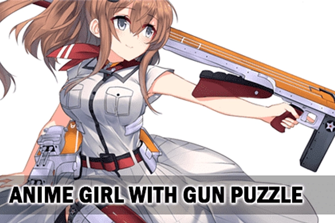 Anime Girl With Gun Puzzle